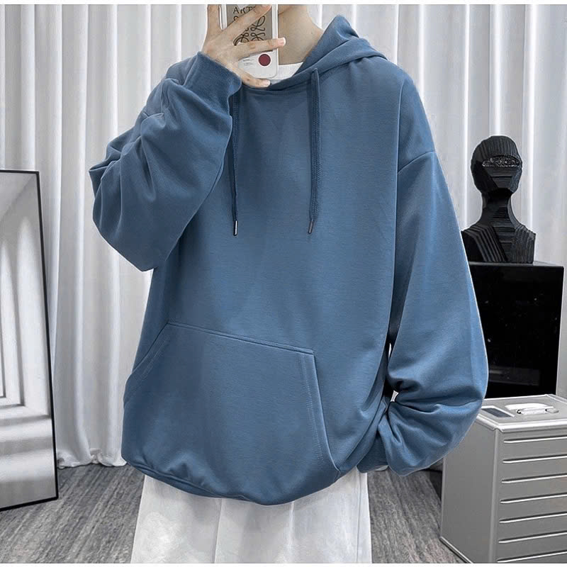 Áo Hoodie Nỉ bông TRƠN nhiều màu UNISEX phong cách Hàn Quốc