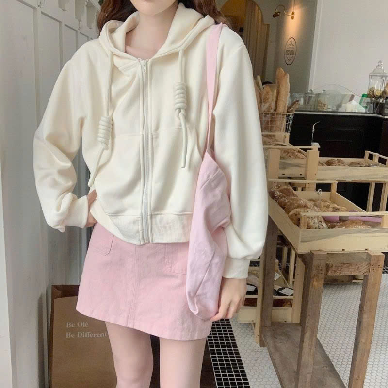 Áo hoodie Tay Dài Dáng Rộng Phong Cách Thời Trang Hàn Quốc